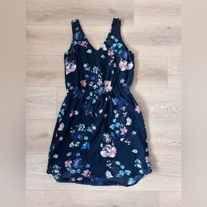 Dex Blue Dress Size Small with Florals